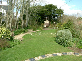A view of the Hinton St Mary Millennium Gardens
