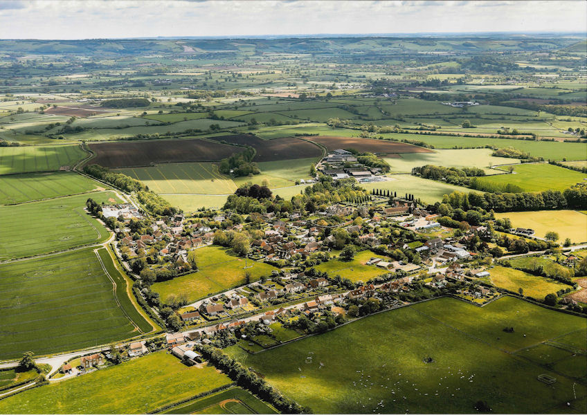 Village from the Air Looking East 2014
